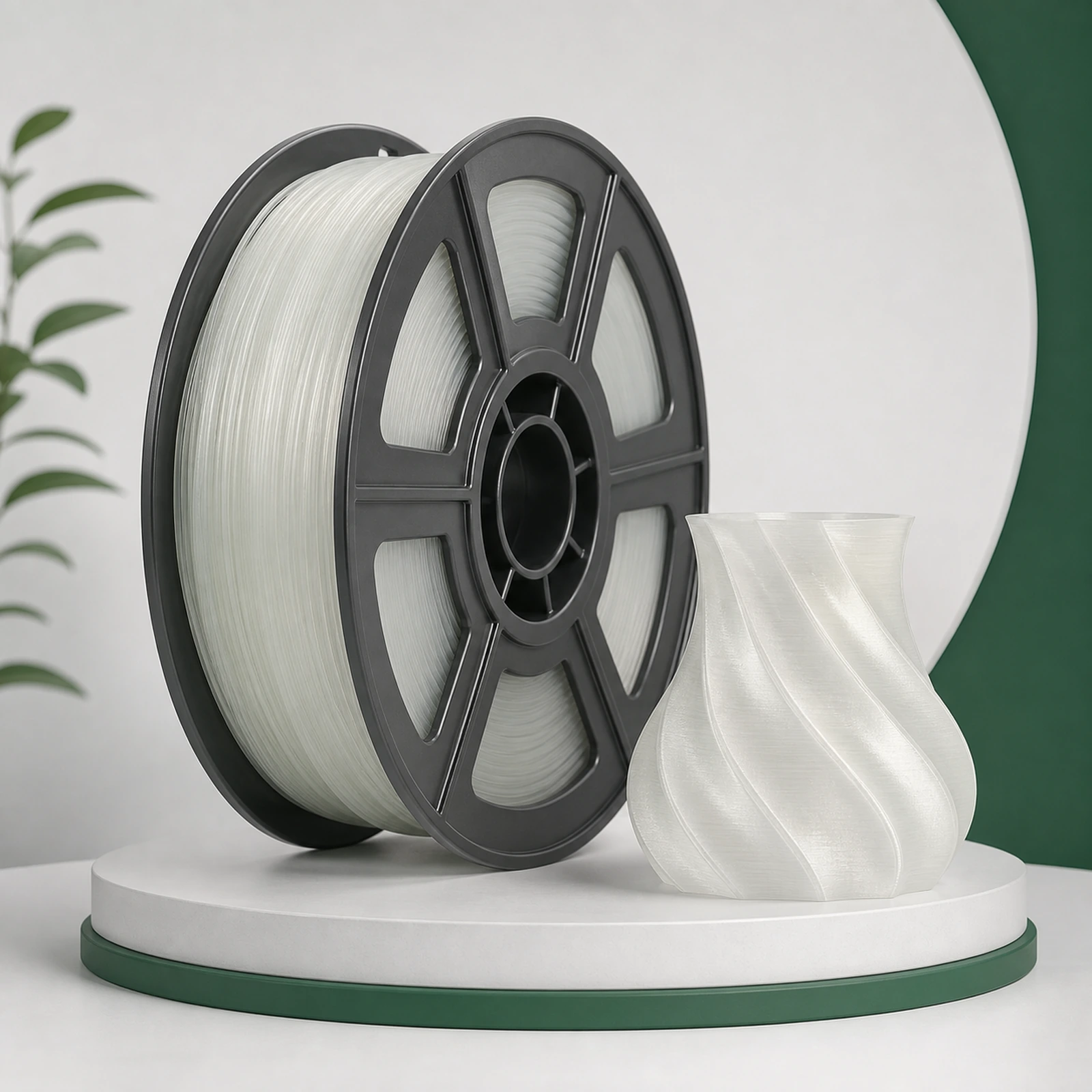 PLA Basic spool with a representative printed sample