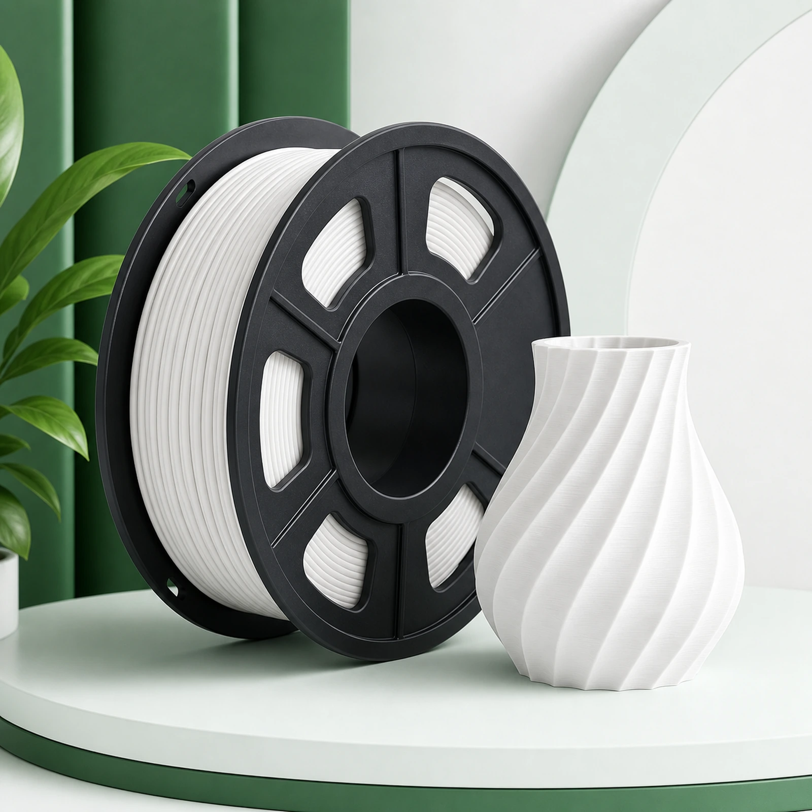 PLA Pure spool with a representative printed sample