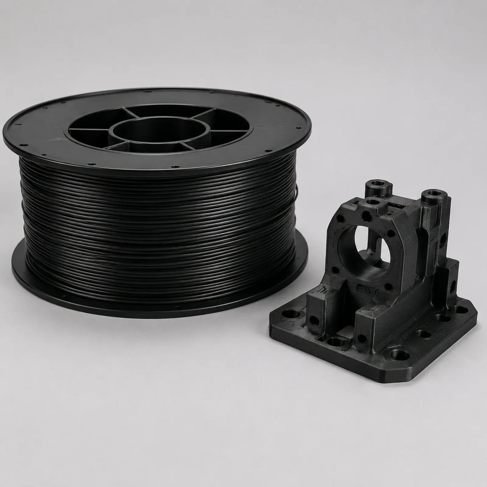 PPA-CF filament and printed sample