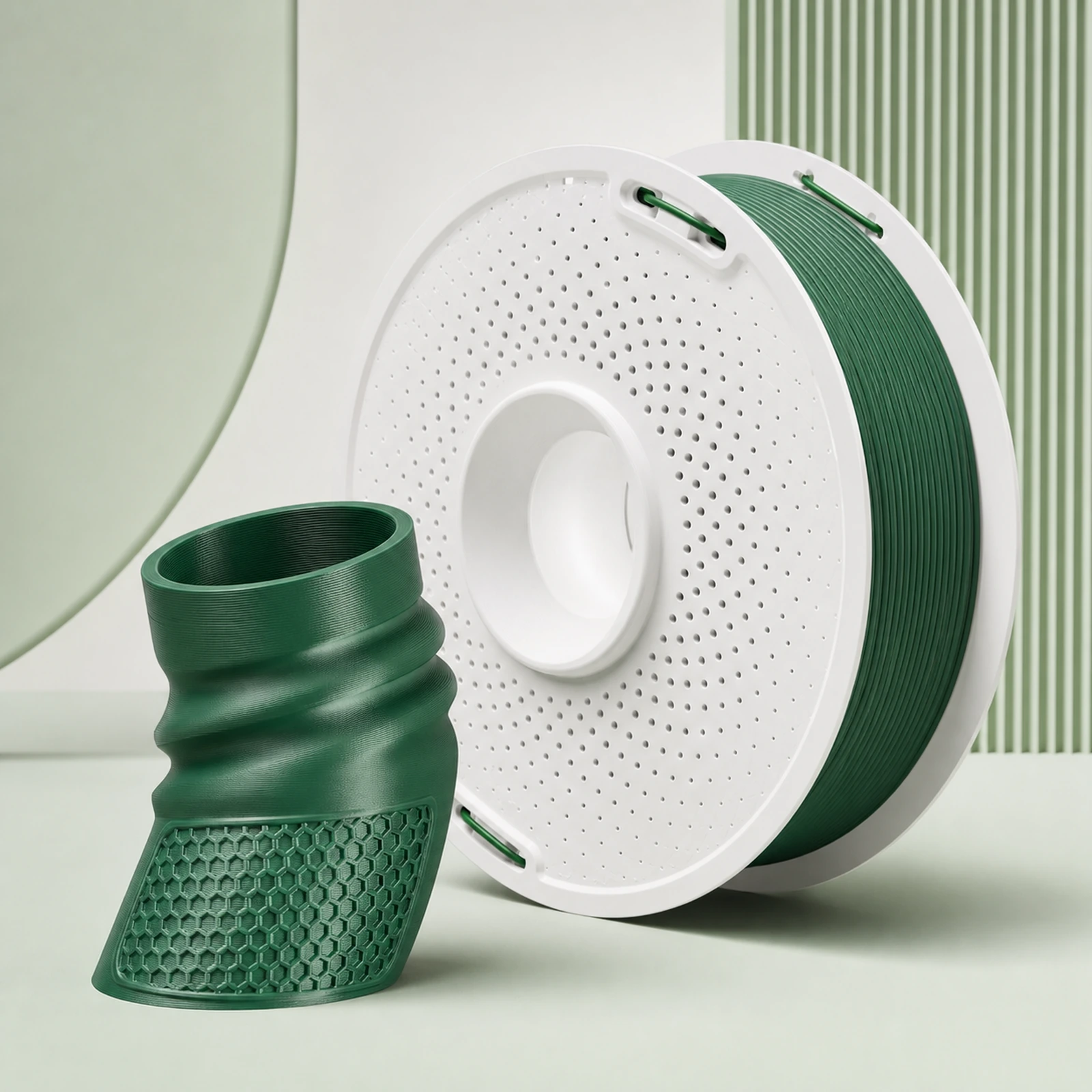 TPU Flexible spool with a representative printed sample