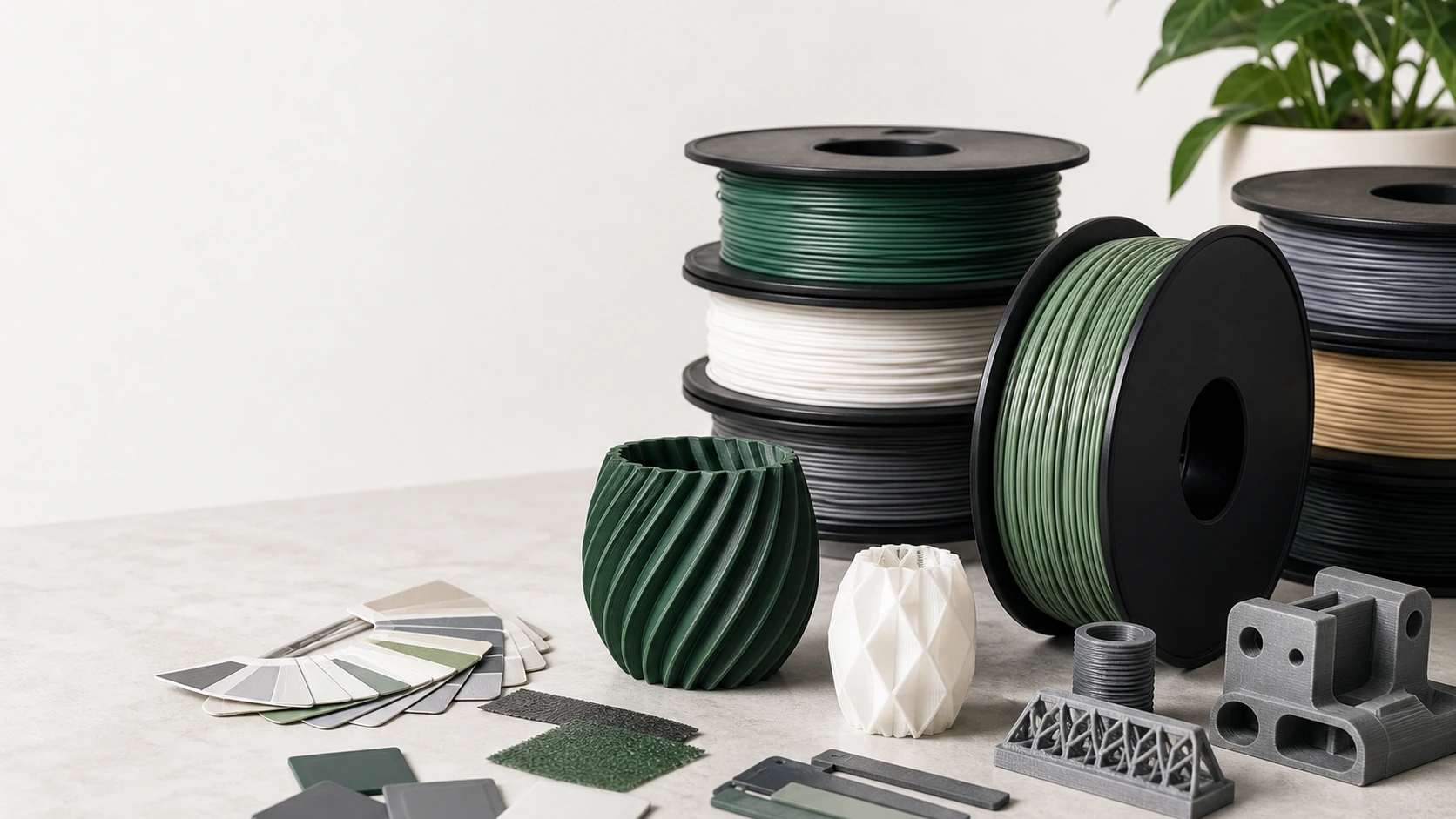 Unbranded filament packaging, spool references, and review materials for one proposed private-label configuration