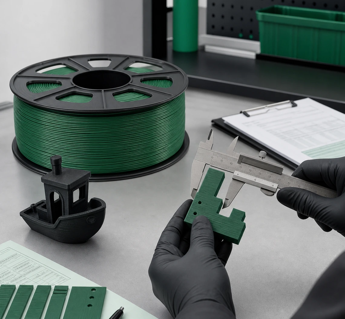 Illustrative filament sample review workflow