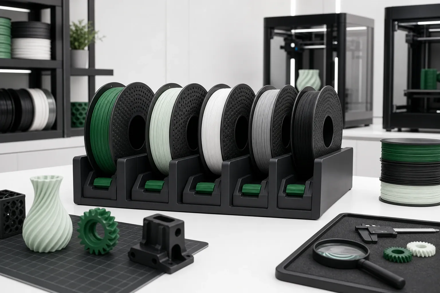 Geometry Solids shown in an unbranded education 3D-printing workflow