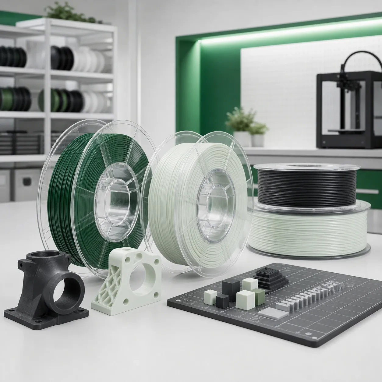 Neutral education 3D-printing program scene: flexible study
