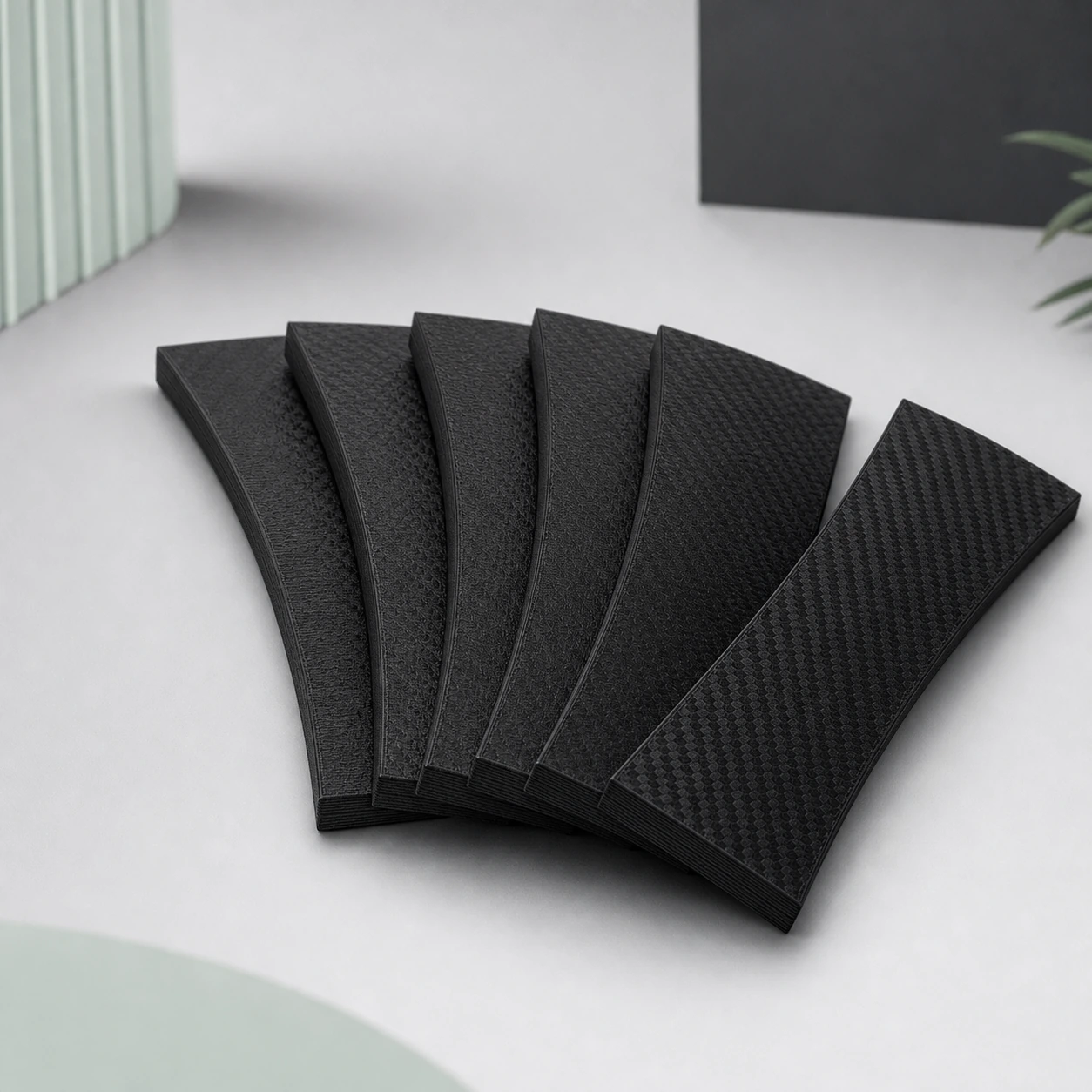 PAHT-CF Black 3D-printed market color reference