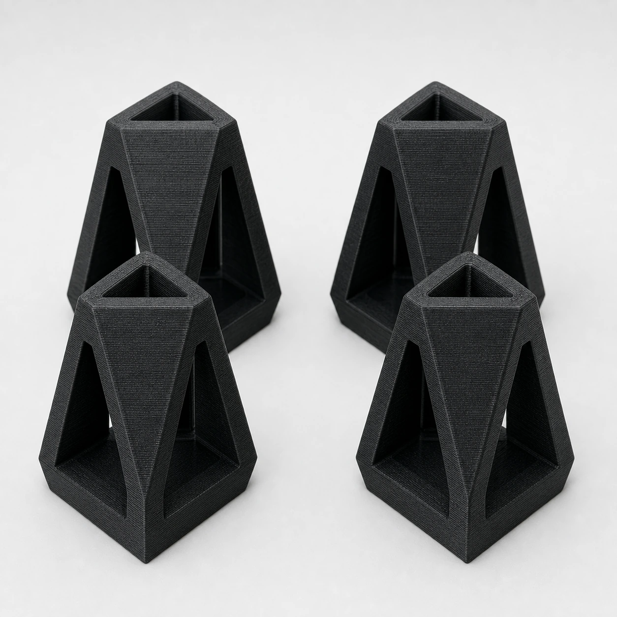 PAHT-CF Black 3D-printed market color reference
