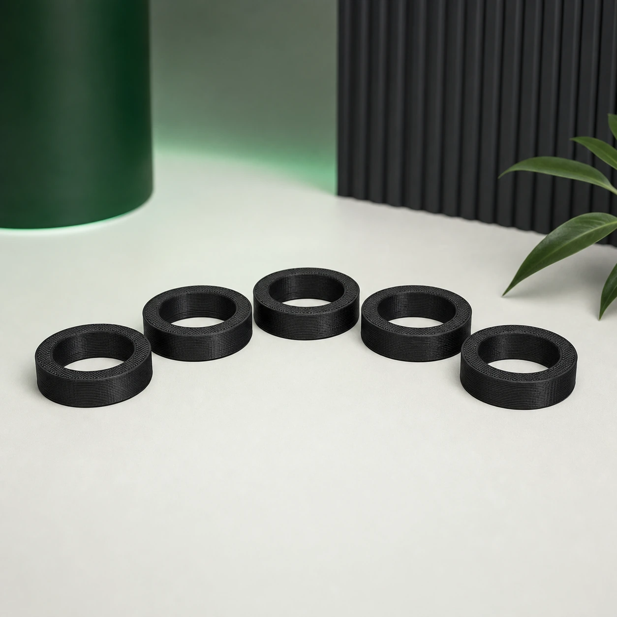 PAHT-CF Black 3D-printed market color reference