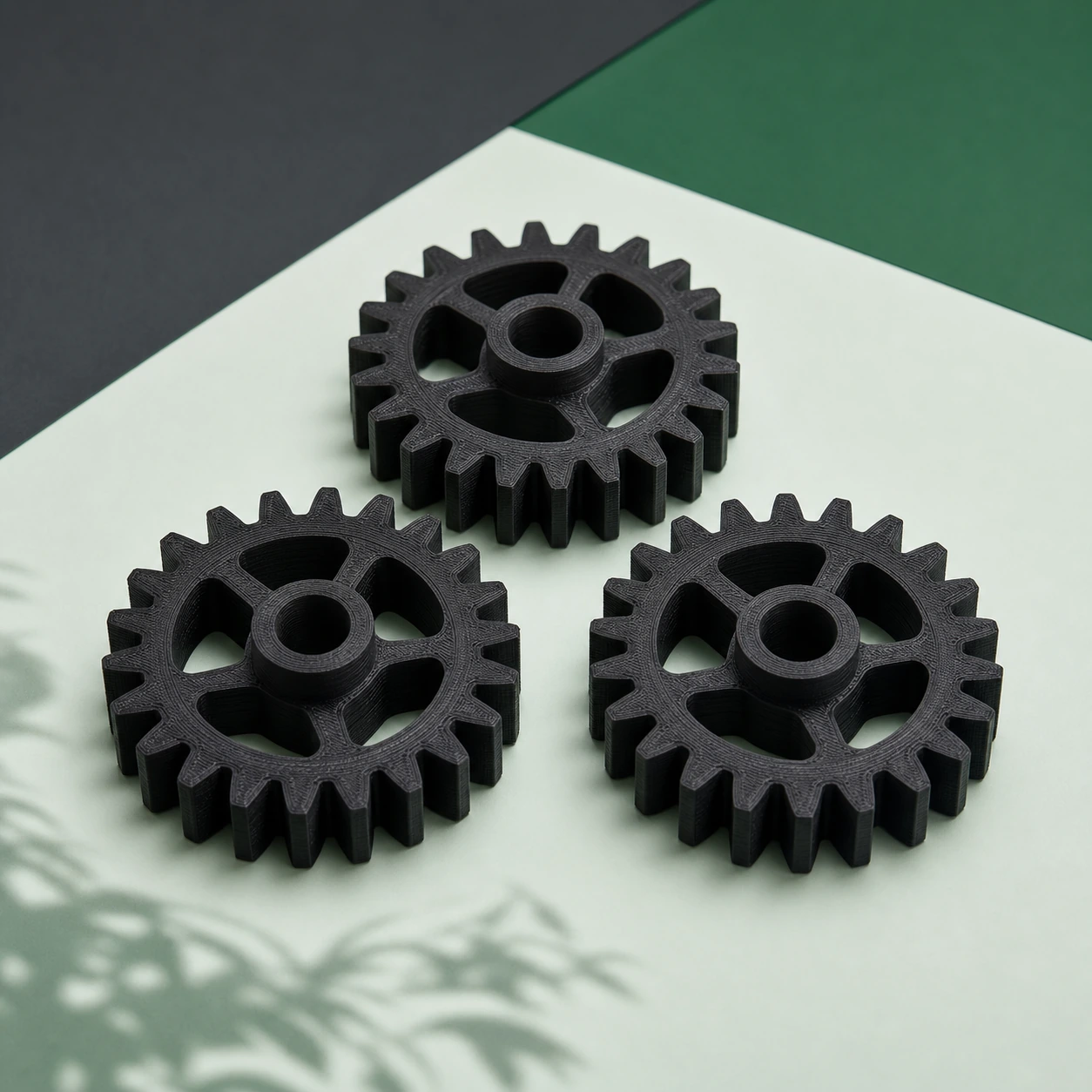 PAHT-CF Black 3D-printed market color reference