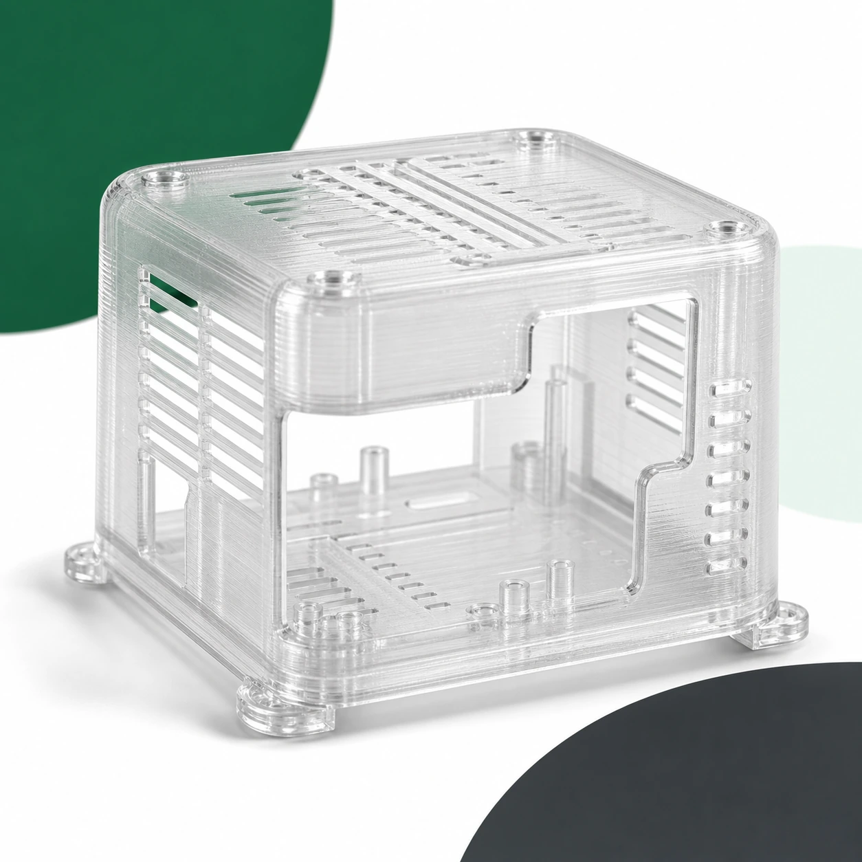 PC Transparent 3D-printed market color reference
