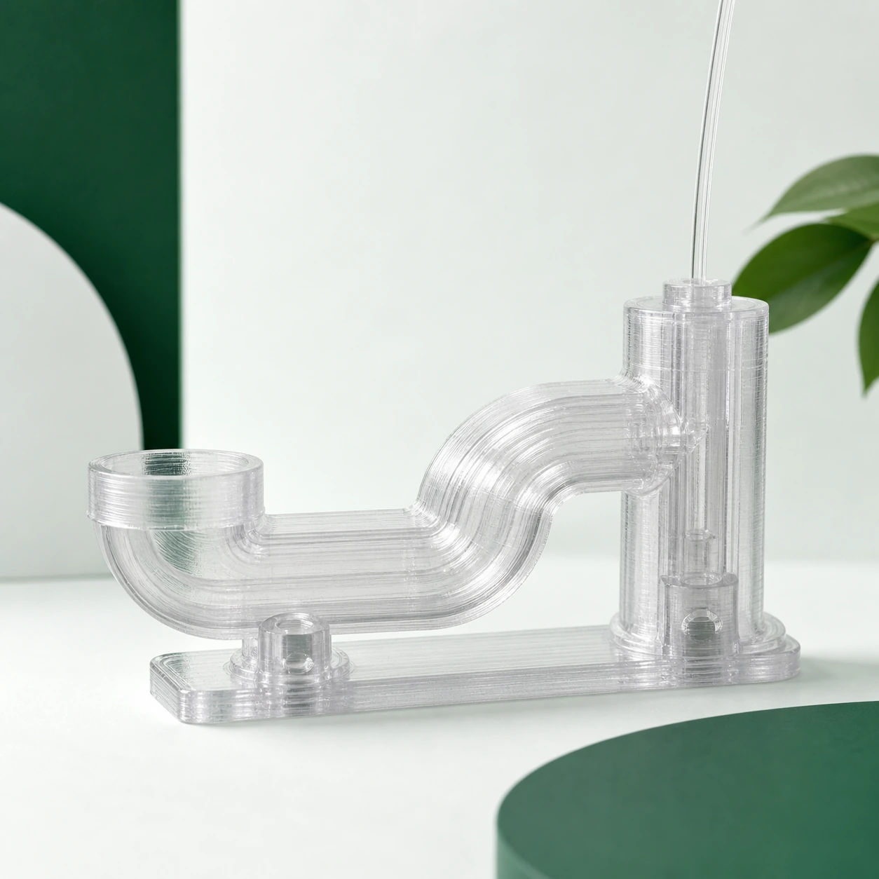 Transparent-direction PC visual reference for filament path sample in a neutral 3D-printing workflow.