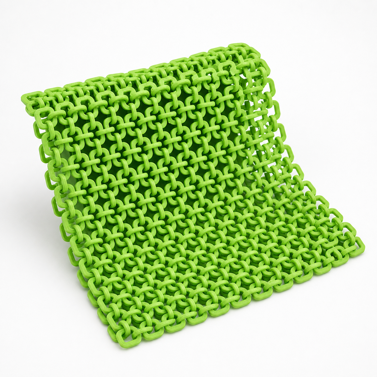 Lime Green PLA Basic interlocking link reference