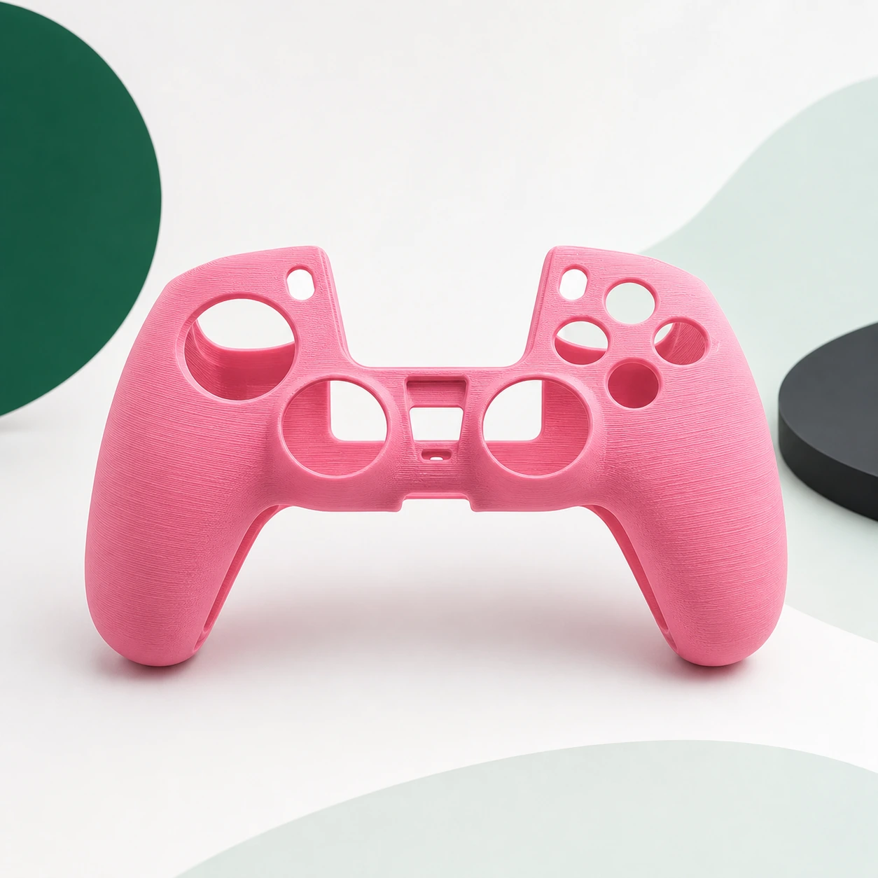 Flamingo Pink TPU Flexible 3D-printed flexible controller sleeve for material reference