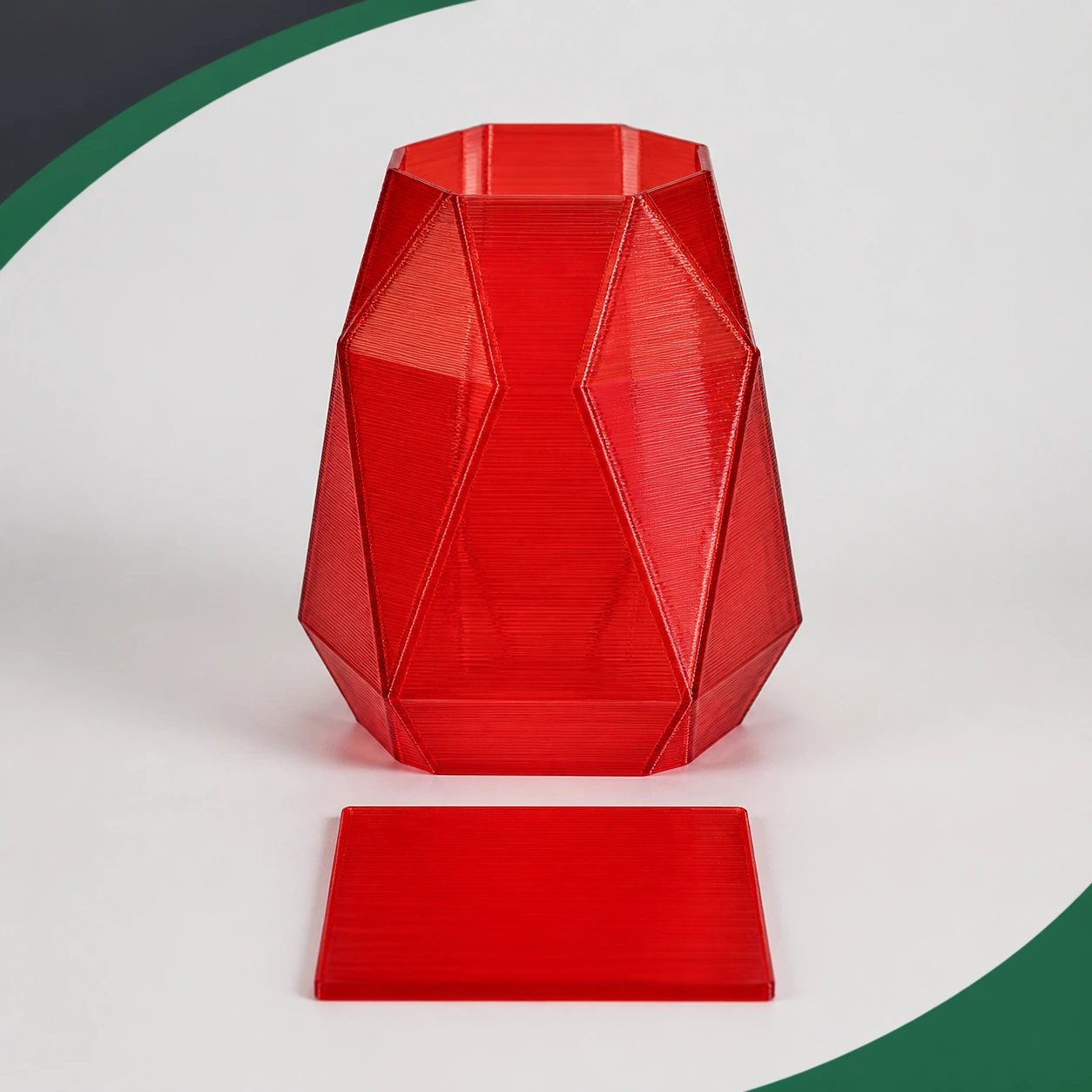 PLA Translucent Translucent Red 3D-printed market color reference