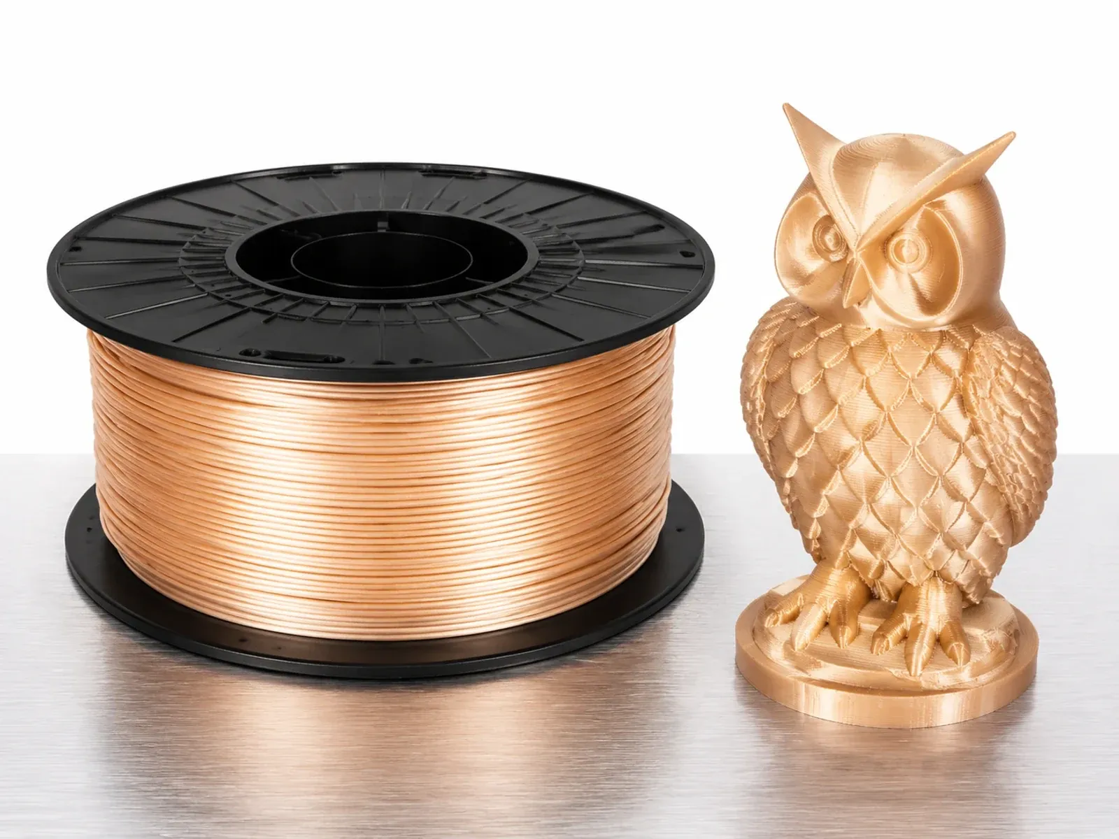 PLA Silk+ filament and a printed application example